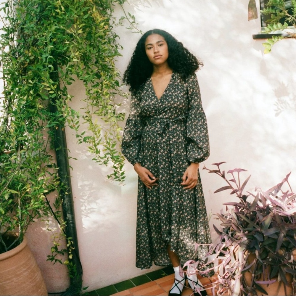 Christy Dawn Bergen Dress, black cosmos, pxs